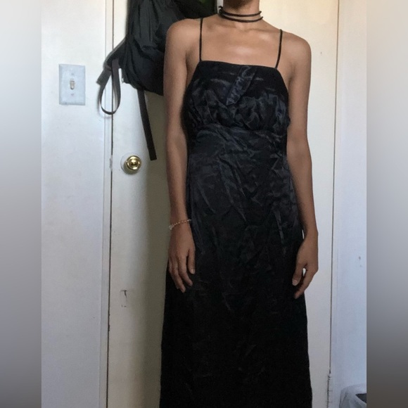 Zara MIDI SLIP SATIN DRESS Straight Neck w/versatile Spaghetti Straps - Picture 15 of 15